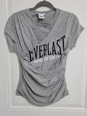 Zara x Everlast Women's Graphic Ruched Tee - Size M
